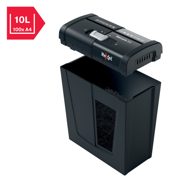 rx_2020121_bin_capacity_icon_etail_72_600_600.jpg Rexel Secure S5 Strip Cut P2 Paper Shredder 2020121SA