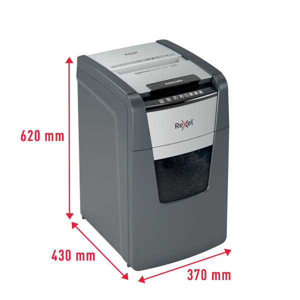 Rexel Optimum AutoFeed+ 130X Automatic Cross Cut P4 Paper Shredder 2020130XEU
