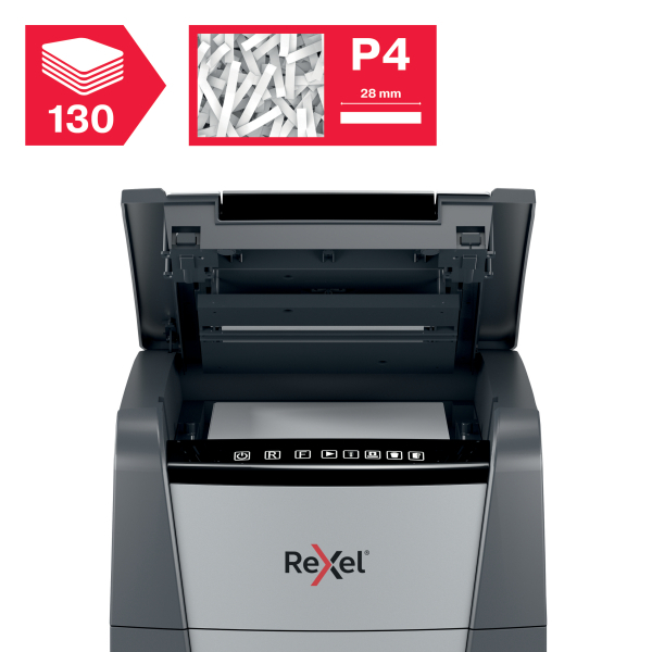Rexel Optimum AutoFeed+ 130X Automatic Cross Cut P4 Paper Shredder 2020130XEU