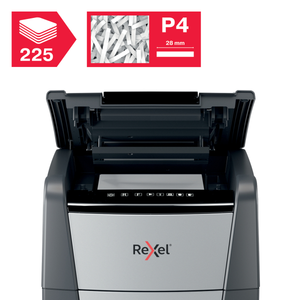 rx_2020225X_sheet_capacity_automatic_icon_etail_72_600_600.jpg Rexel Optimum AutoFeed+ 225X Automatic Cross Cut P4 Paper Shredder 2020225XEU