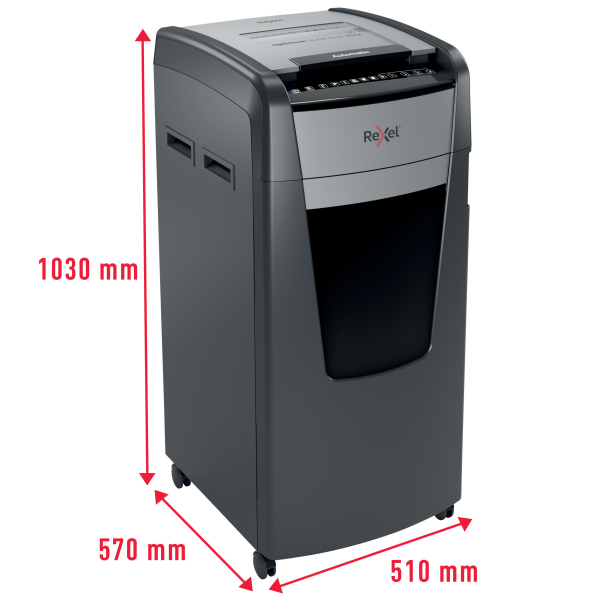 Rexel Optimum AutoFeed+ 600X Automatic Cross Cut P4 Paper Shredder 2020600XEU
