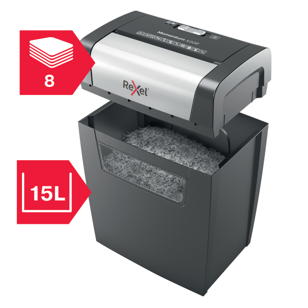 rx_2104570EU_v6_72_600_600.jpg Rexel Momentum X308 Cross Cut P3 Paper Shredder 2104570EU
