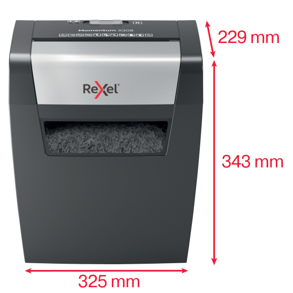 rx_2104570SA_v3_72_600_600.jpg Rexel Momentum X308 Cross Cut P3 Paper Shredder 2104570EU