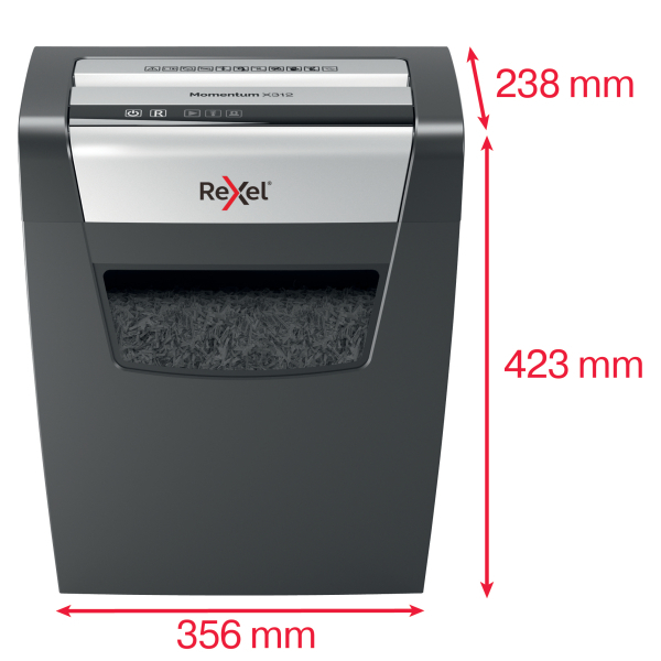 Rexel Momentum X312 Cross Cut P3 Paper Shredder 2104572EU
