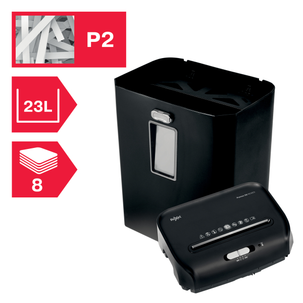 rx_2104582_security_rating_capacity_etail_72_600_600.jpg Rexel ProMax QS REX823 Cross Cut P4 Paper Shredder 2104583EU